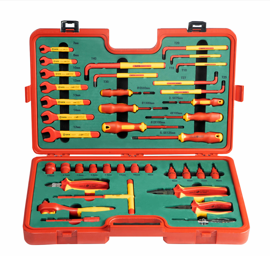 SATA 39pcs Electrical Automotive Tool Set / Insulation Tool Set (SATA 09933)