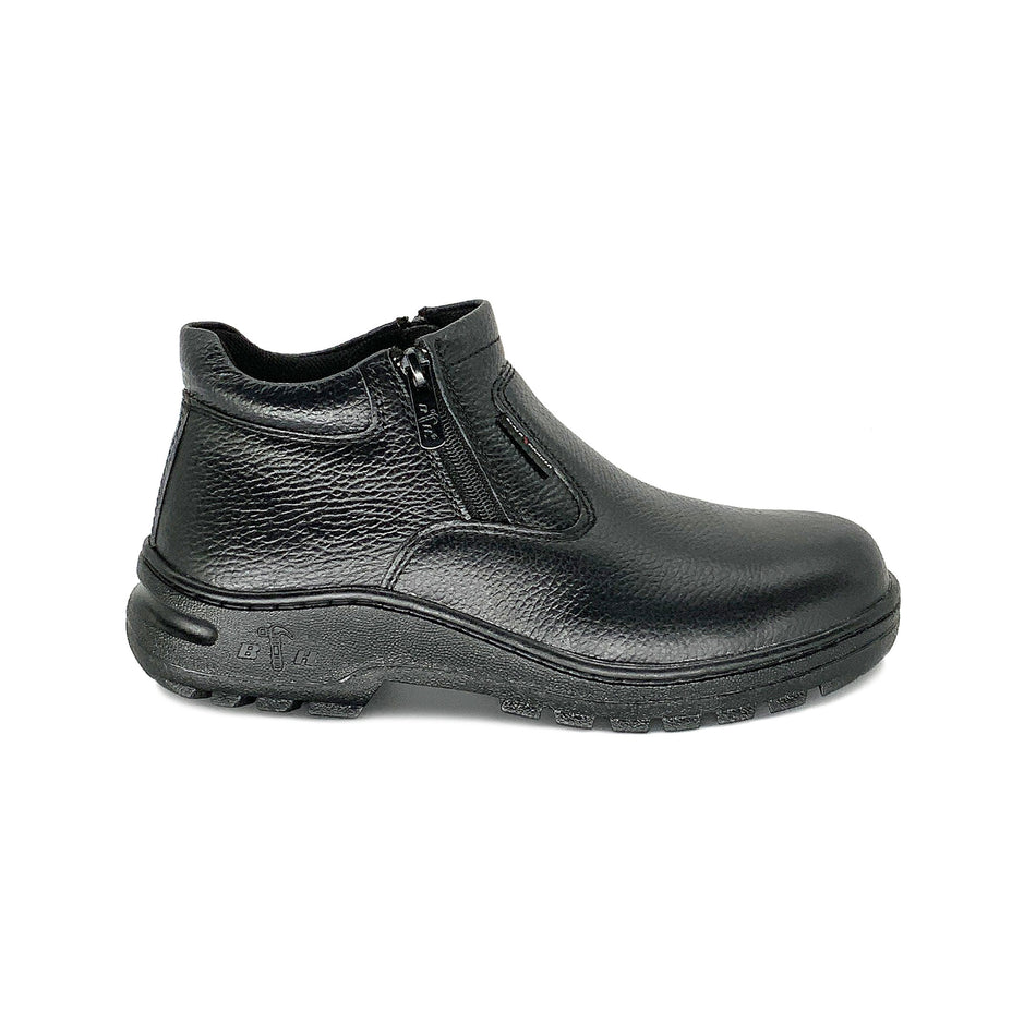 BLACK HAMMER Classic Series Mid Cut Zip on Safety Shoes BH0993