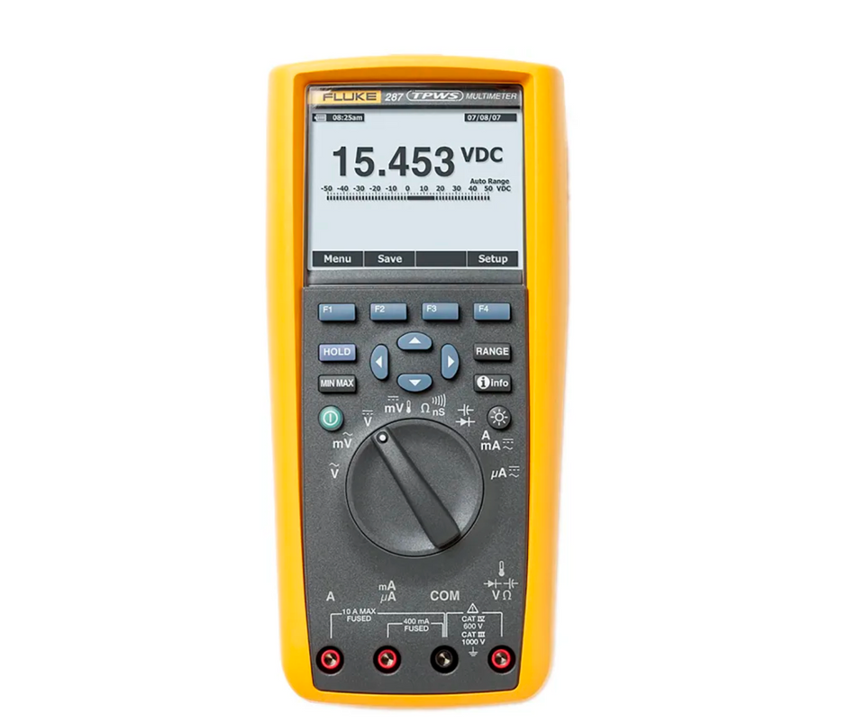 FLUKE 287 True-RMS Handheld Digital Multimeter, True-RMS, 10A ac Max, 10A dc Max, 1000V ac Max(FK 287)