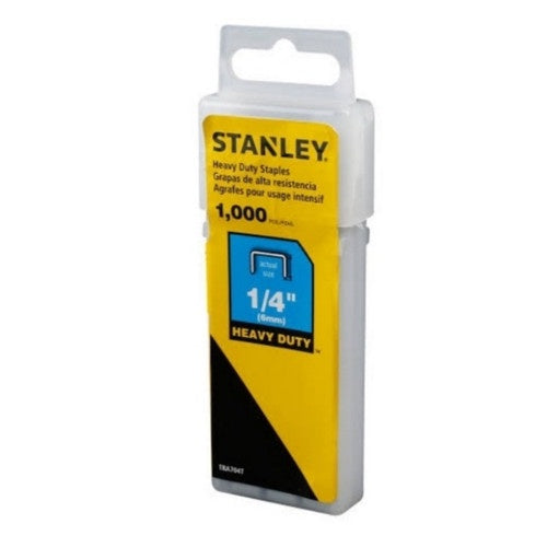 STANLEY Heavy Duty Staples (1/4"/6mm/1000 Pcs/Pack) TRA704T