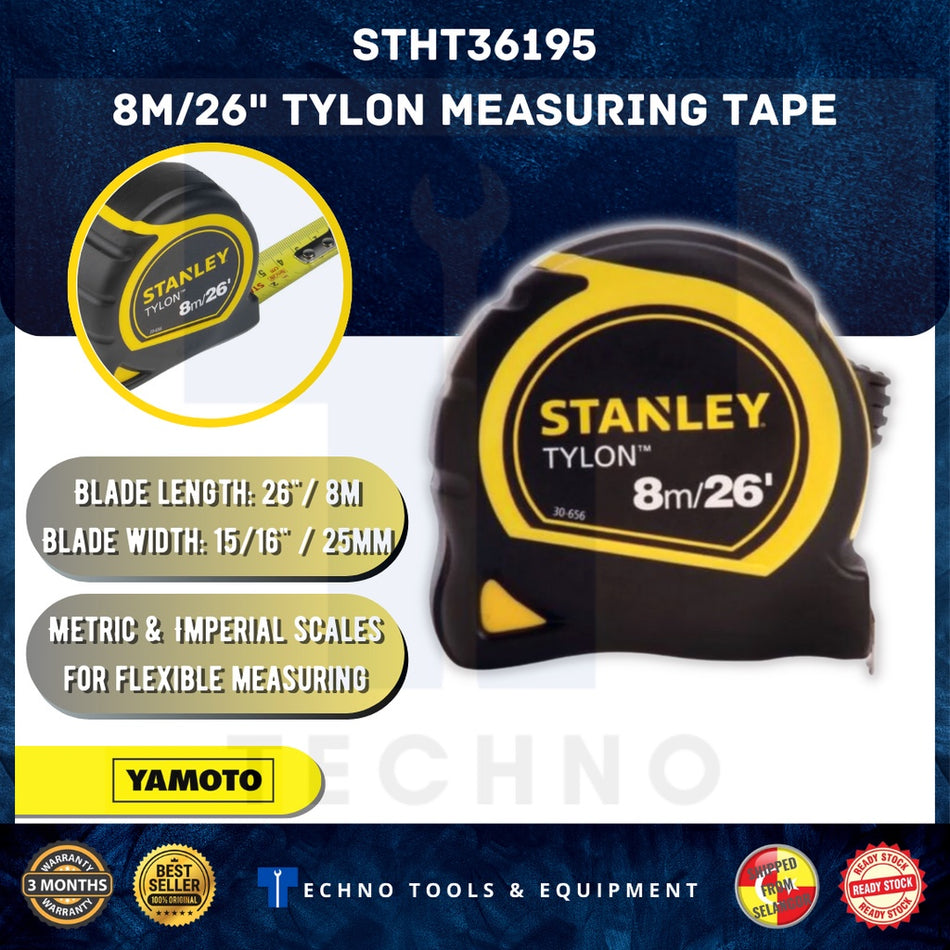 STANLEY STHT36195/36-195 8M TYLON MEASURING TAPE