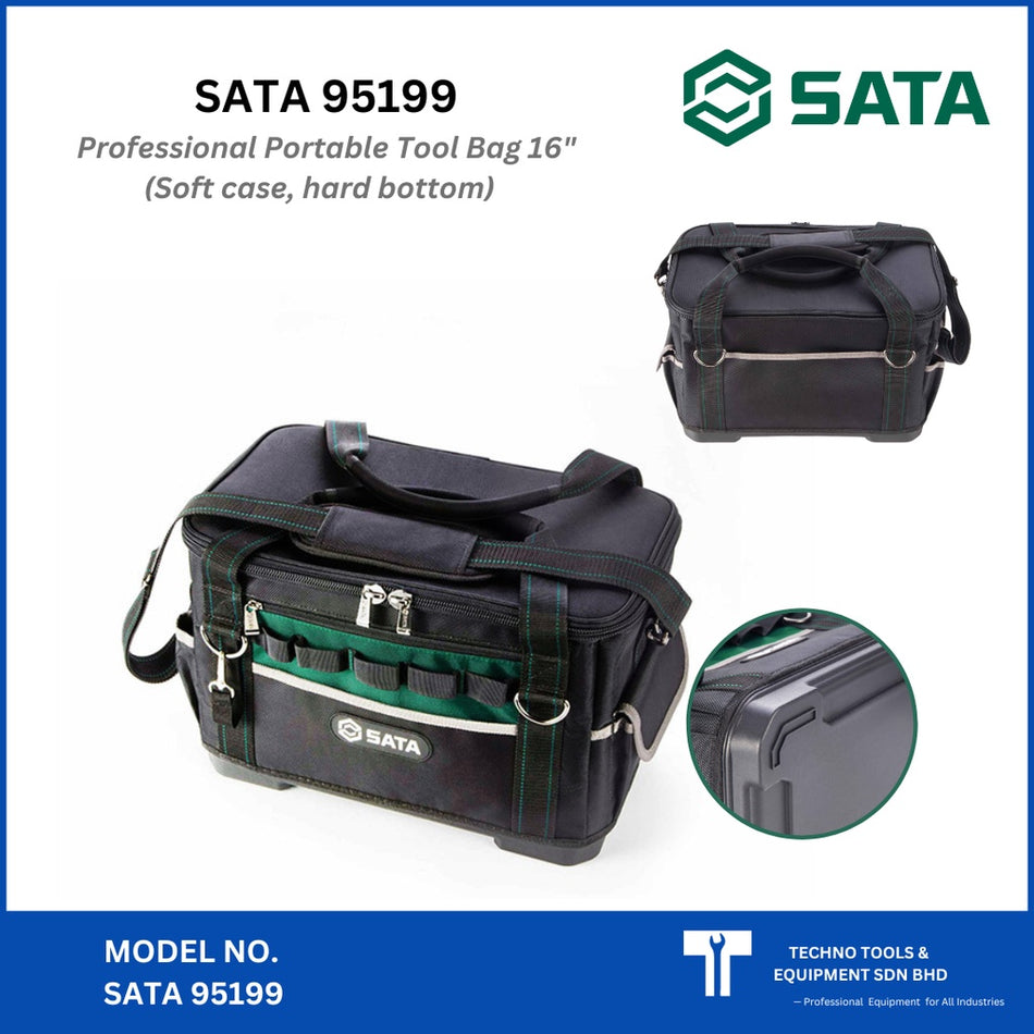 SATA 95199 Professional Portable Tool Bag 16"