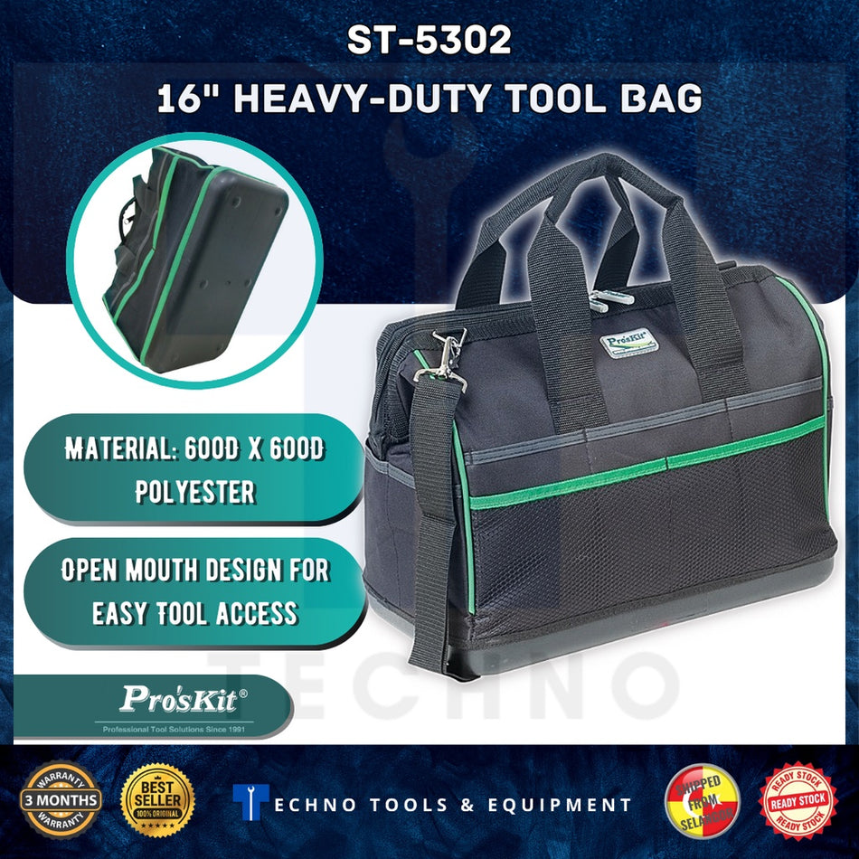 Pro'skit ST-5302 16"Heavy-Duty Tool Bag