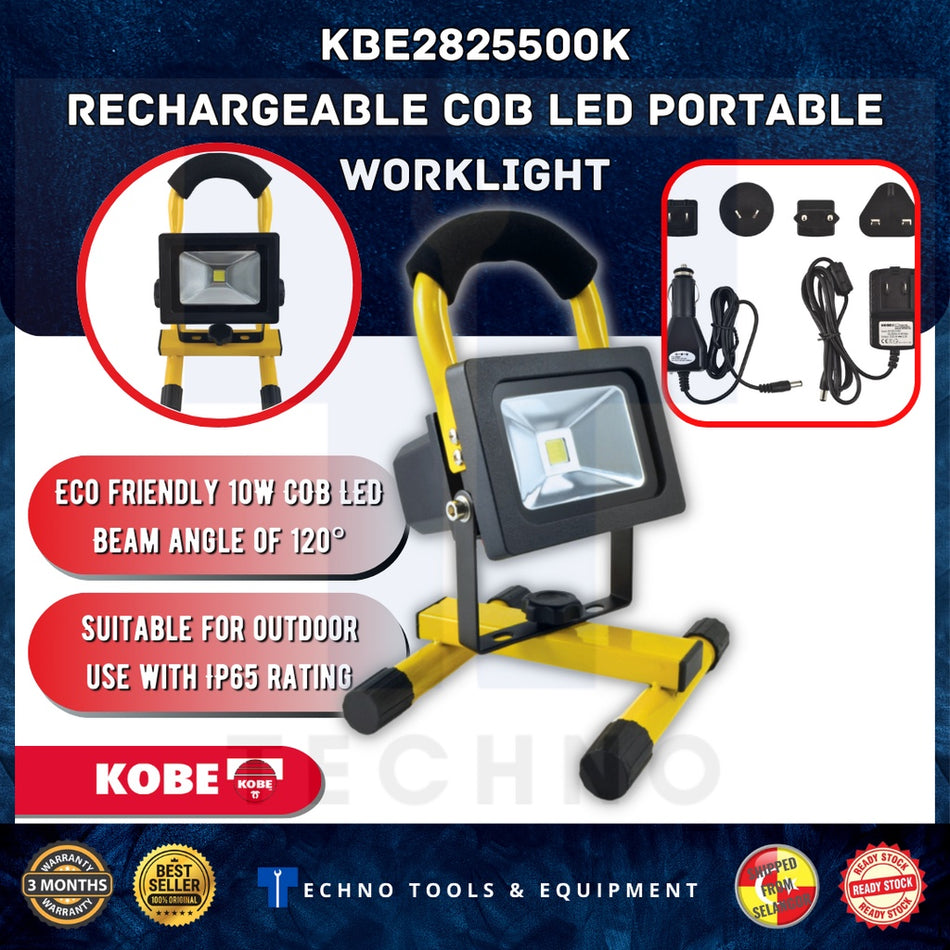 KOBE KBE2825500K RECHARGEABLE COB LED PORTABLE WORKLIGHT