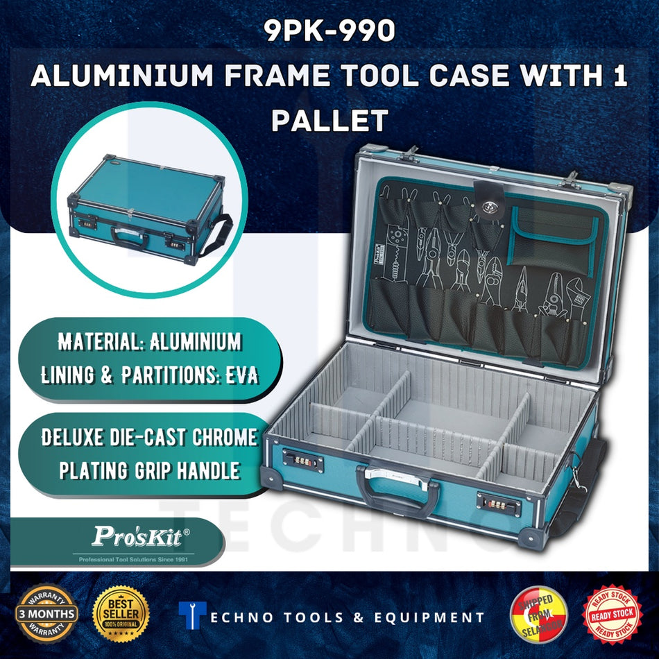 Pro'skit 9PK-990 Aluminium Frame Tool Case With 1 Pallet