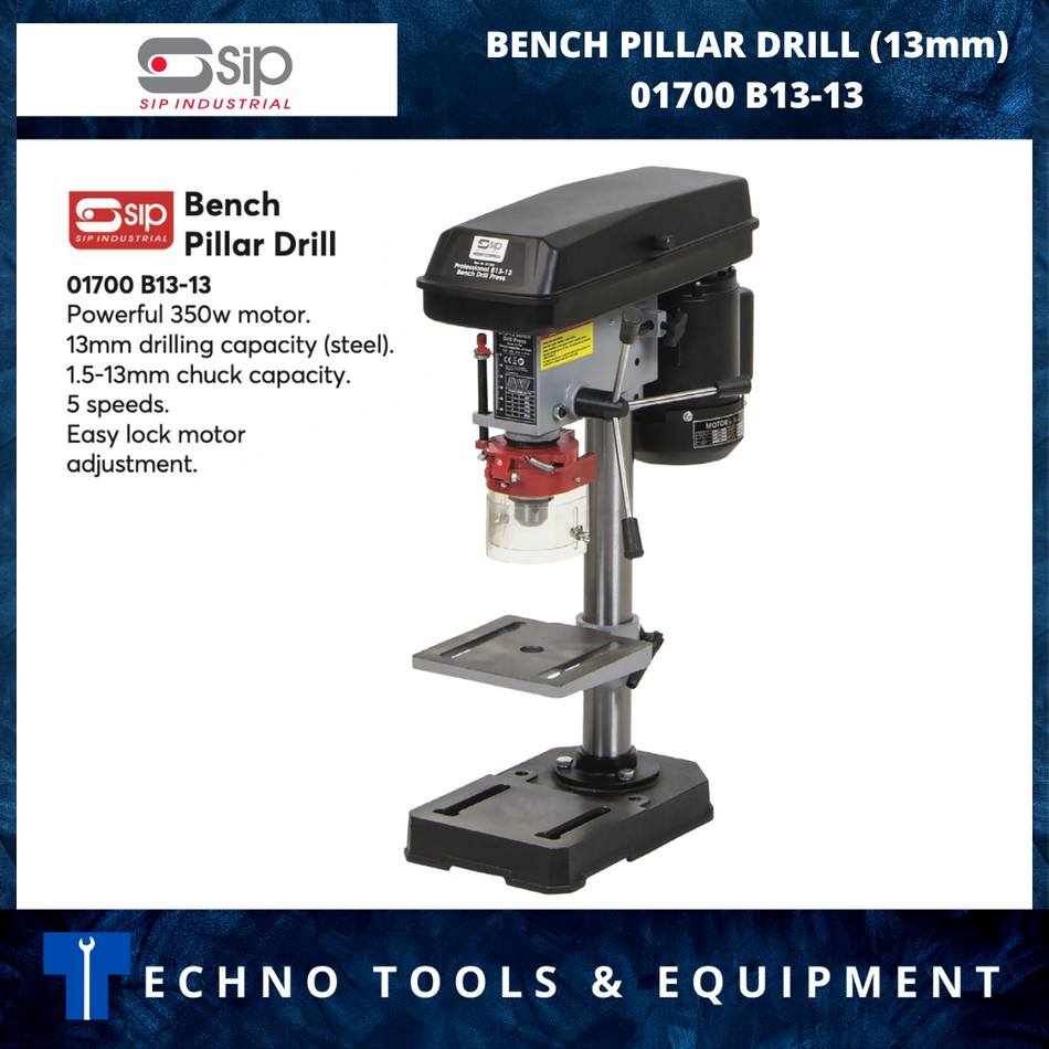 SIP 01700 B13-13 Bench Pillar Drill (13mm) SIP2770762K