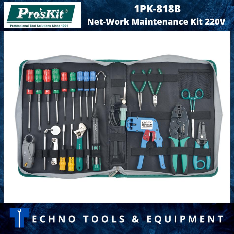 PRO'SKIT 1PK-818B Net-Work Maintenance Kit