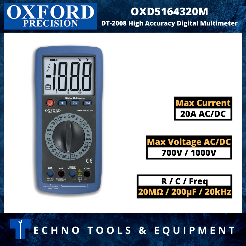 OXFORD OXD5164320M DT-2008 High Accuracy Digital Multimeter