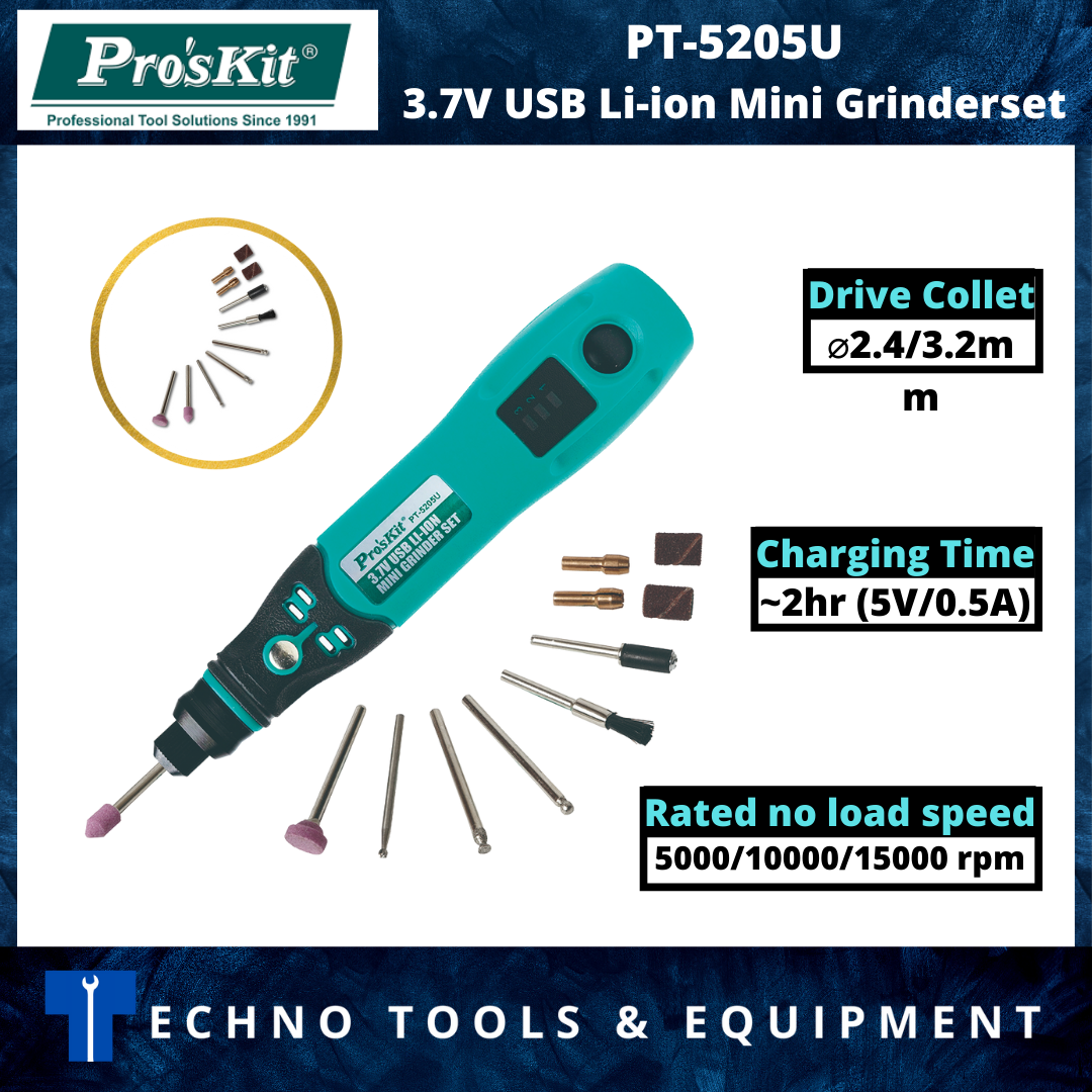 PRO'SKIT PT-5201B Mini Grinder (230V AC 50Hz)-NEW & ORI PROSKIT – Techno  Tools & Equipment