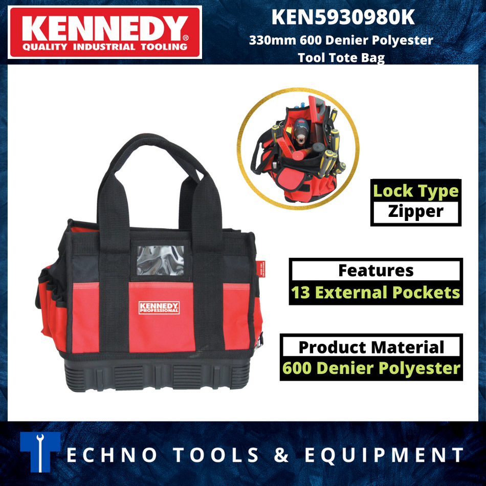 KENNEDY KEN5930980K 330mm 600 Denier Polyester Tool Tote Bag
