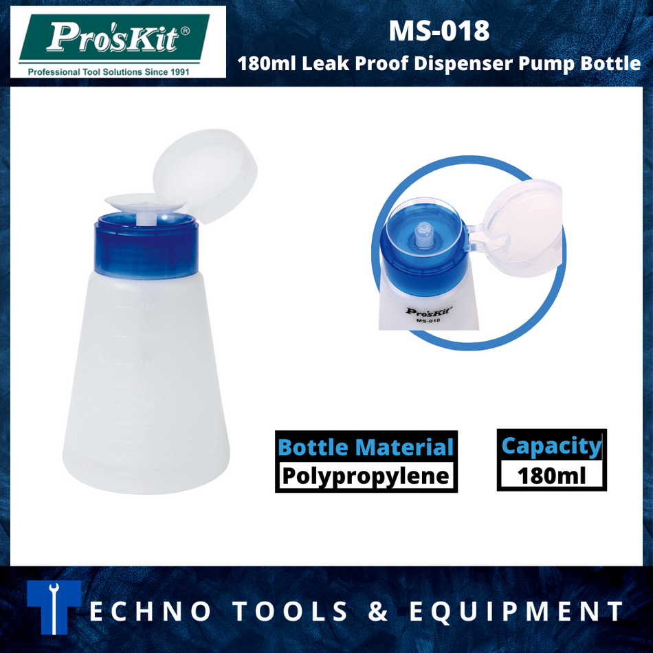 PRO'SKIT MS-018 180ml Leak Proof Dispenser Pump Bottle