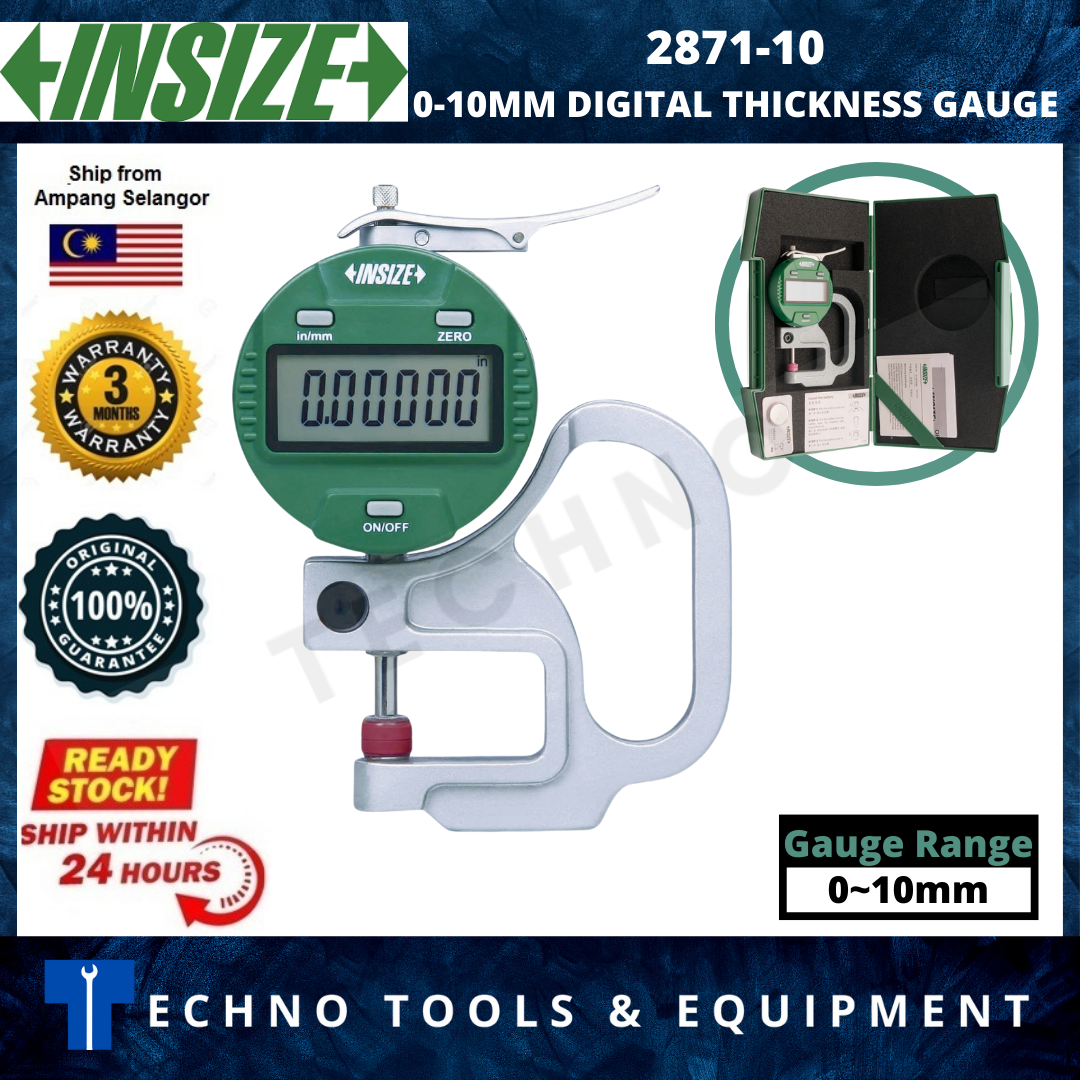 INSIZE 2871-10 DIGITAL THICKNESS GAUGE 0-10MM