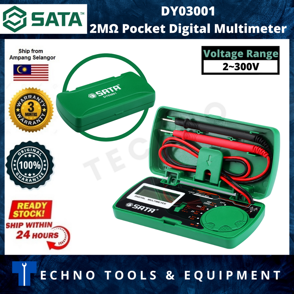 Sata DY03001 Pocket AC/DC Digital Multimeter ID33652
