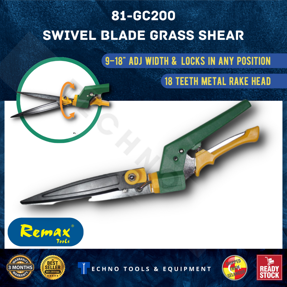 REMAX Swivel 6 Cutting Position Grass Shears / Pruning Shear