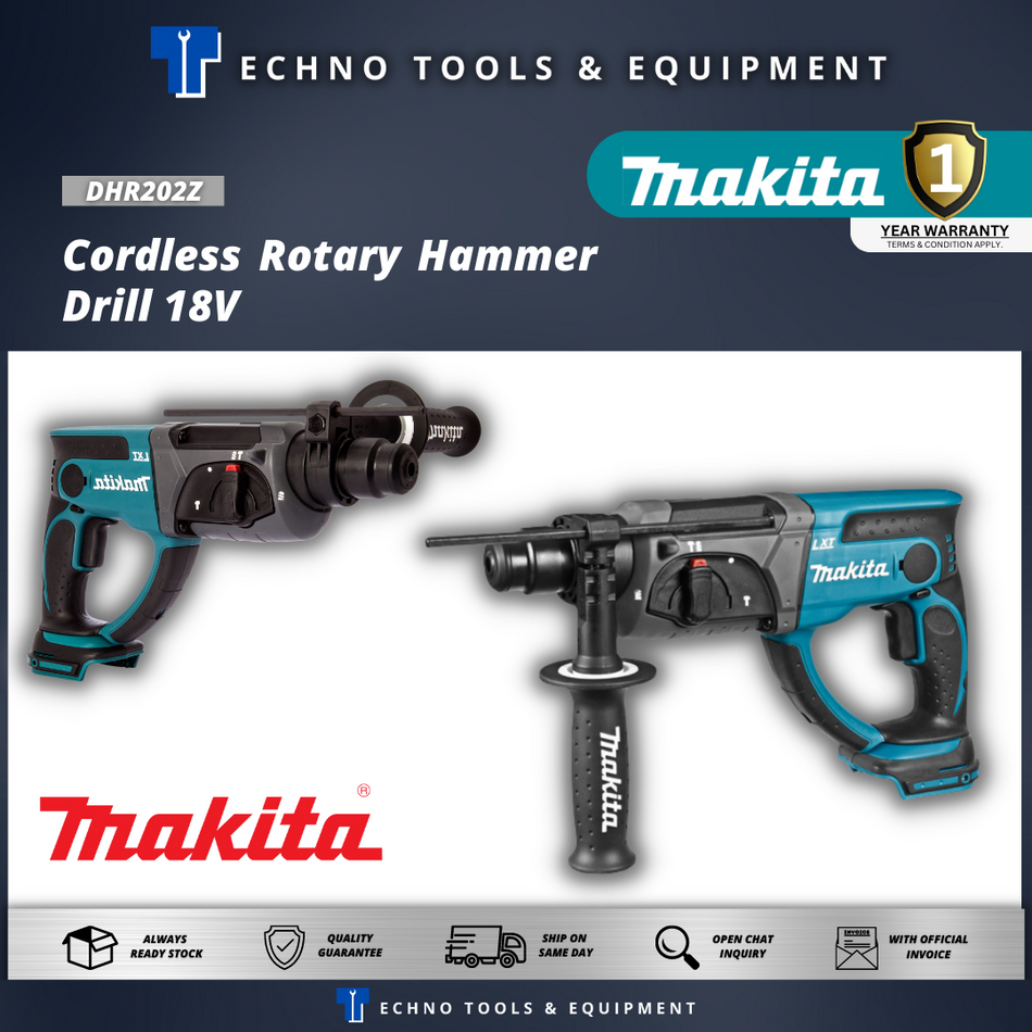 MAKITA DHR202Z Cordless Rotary Hammer Drill 18V - 1 Year Warranty