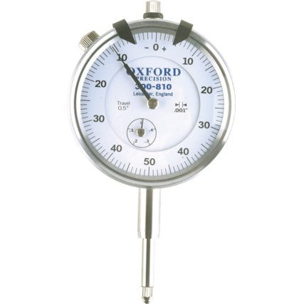 OXFORD OXD3008100K PLUNGER DIAL GAUGE 0.5x0.001x0-50-0