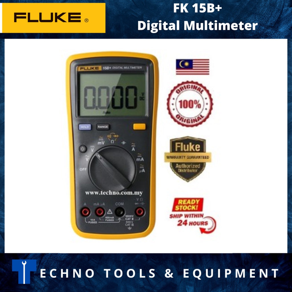FLUKE 15B+ Multimètre numérique automatique - Dali-KeyElectronics