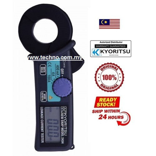 KYORITSU 2434 Leakage Digital Clamp Meter (KEW 2434) Techno Tools