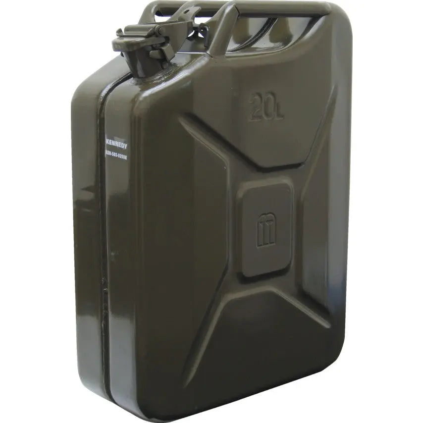 KENNEDY 20Ltr Heavy Duty Steel Jerry Can - Green | KEN5039250K