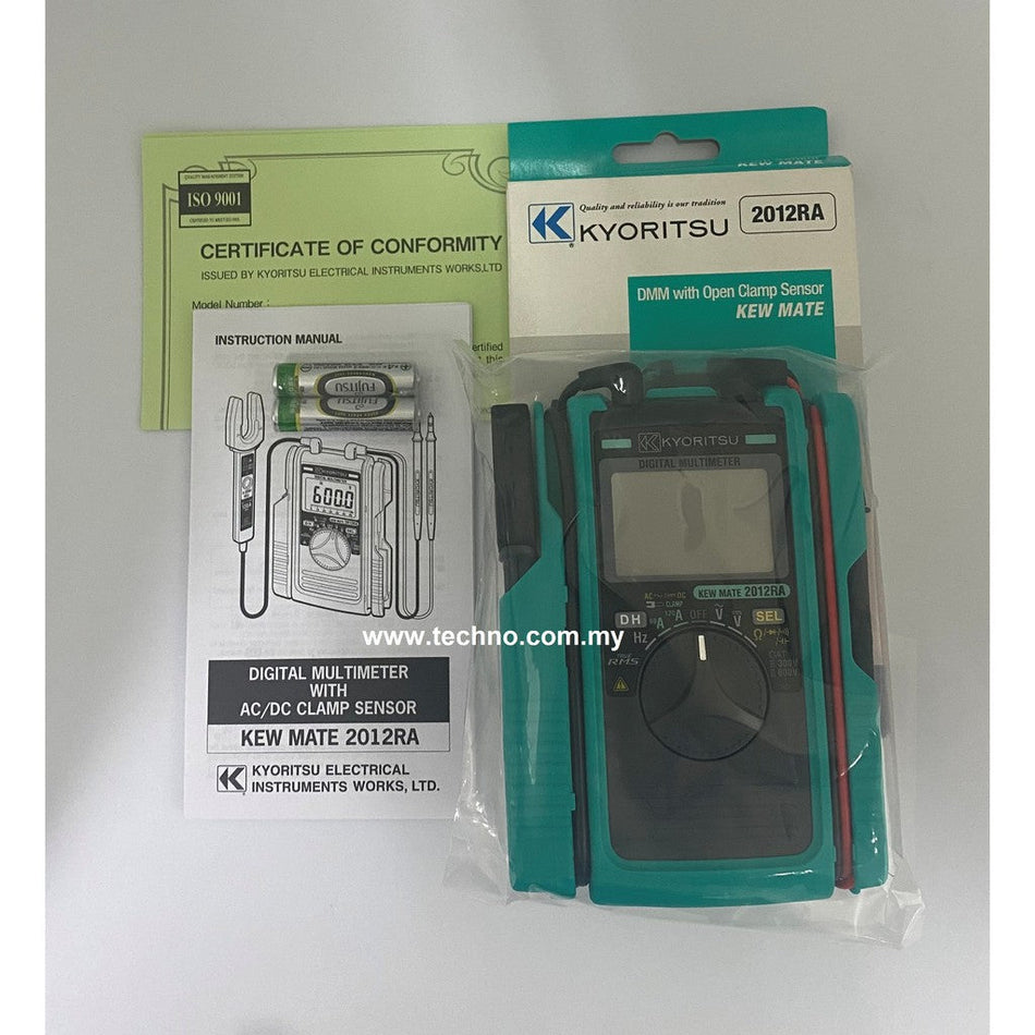 KYORITSU 2012RA Digital Multimeter ≤600V with AC/DC Clamp Sensor (KEWMATE 2012RA)