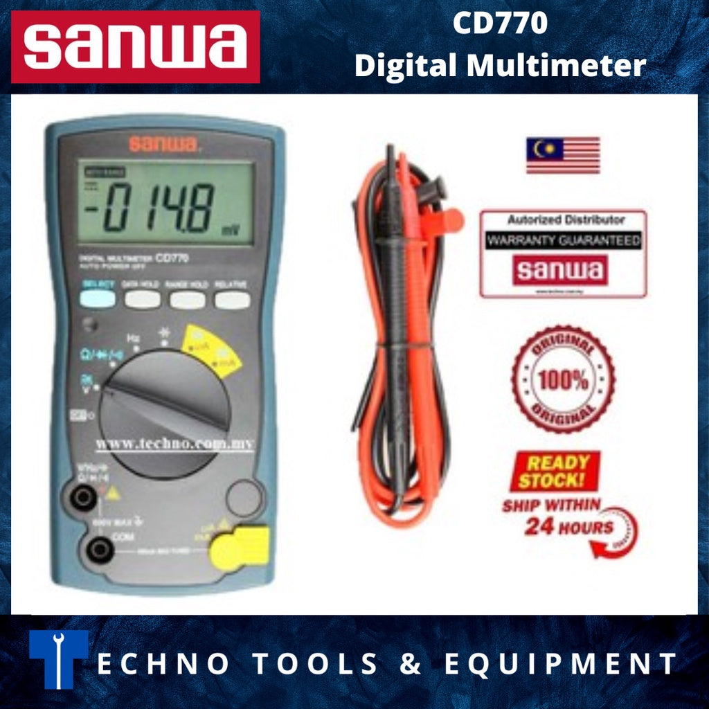 Sanwa Cd770 Digital Multimeter (cd770) – Techno Tools & Equipment