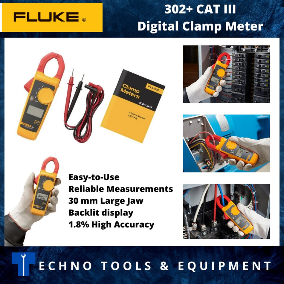 FLUKE 302+ Digital Clamp Meter (FK302+)