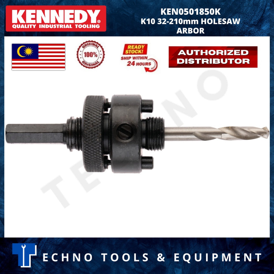 KENNEDY K10 32-210mm HOLESAW ARBOR KEN0501850K