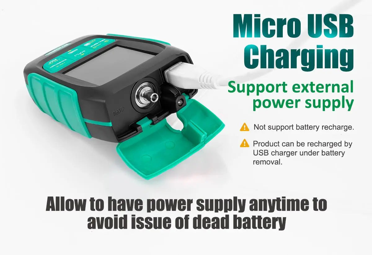 PRO'SKIT MT-7617 Mini Palm 2 in 1 fiber Optical Power Meter LED Flashlight (No Laser) | 3 Months Warranty PRO'SKIT