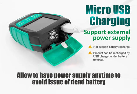 PRO'SKIT MT-7617 Mini Palm 2 in 1 fiber Optical Power Meter LED Flashlight (No Laser) | 3 Months Warranty PRO'SKIT