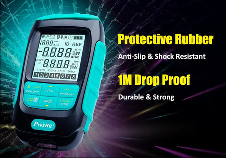 PRO'SKIT MT-7617 Mini Palm 2 in 1 fiber Optical Power Meter LED Flashlight (No Laser) | 3 Months Warranty PRO'SKIT