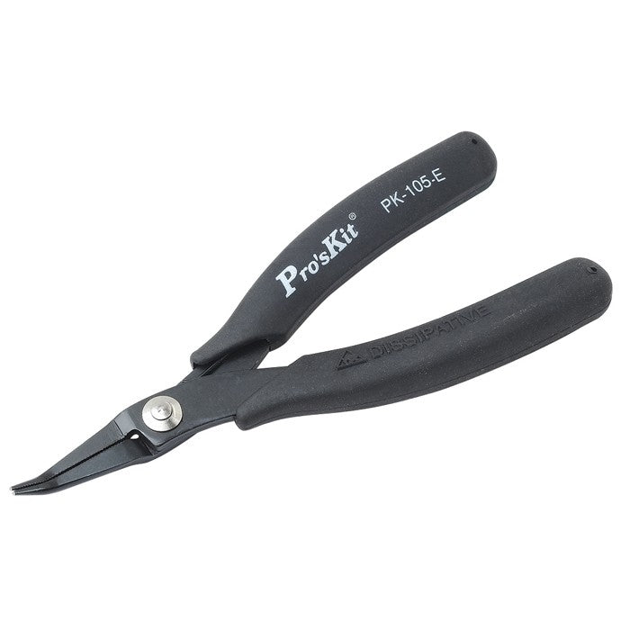 PRO'SKIT 1PK-105-E Bent Nose Plier W/ConductiveHandle 145mm