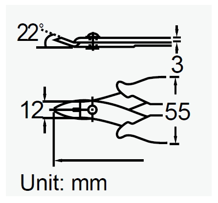 PRO'SKIT 1PK-396A 4.5" CUTTING PLIER (110mm)