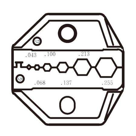 PRO'SKIT CP-336DG Die Set For RG58/59/62/174 Fiber Optic PRO'SKIT