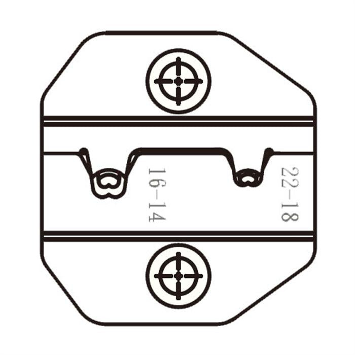 PRO'SKIT CP-3003D46 Die Set For Insulated Open Barrel Connectors Commercial Type