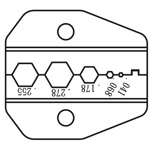 PRO'SKIT 1PK-3003D28 Die Set For HDTV True 75-Ohm BNC/TNC Connectors, Belden1855A,1865A,1505A,1505F,1694A,1694F