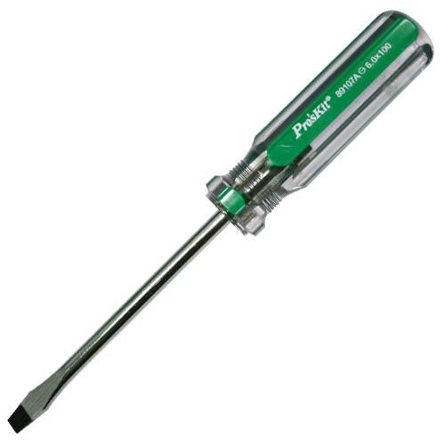 PRO'SKIT 89107A Line Color Screwdrivers (6x100mm) Slotted