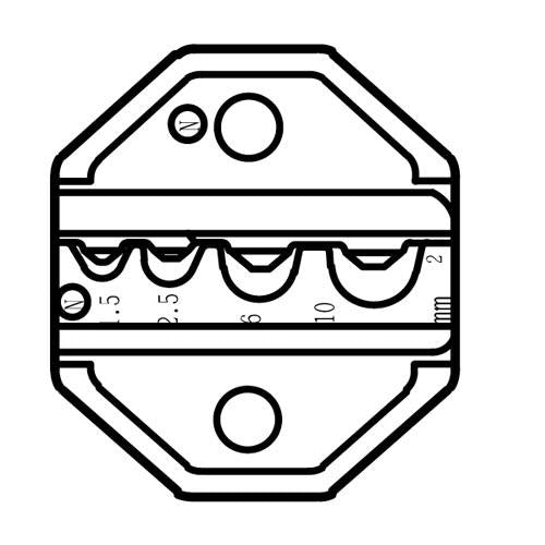 PRO'SKIT CP-236DN Die Set For Non-insulated Terminal & Lugs