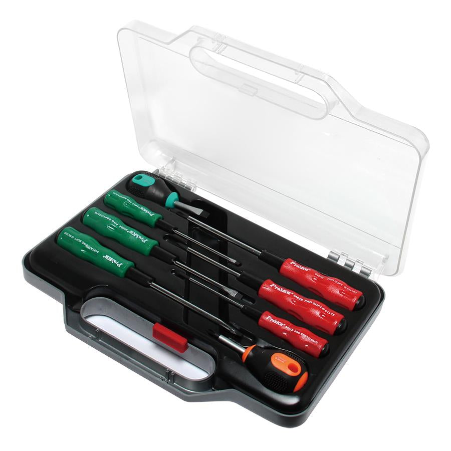 PRO'SKIT 1PK-9401 8Pcs Pro-Soft Screwdriver Set