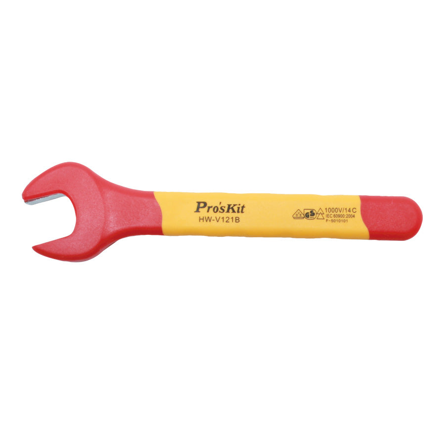 PRO'SKIT HW-V121B VDE 1000V Insulated SingleOpen End Wrench 21mm