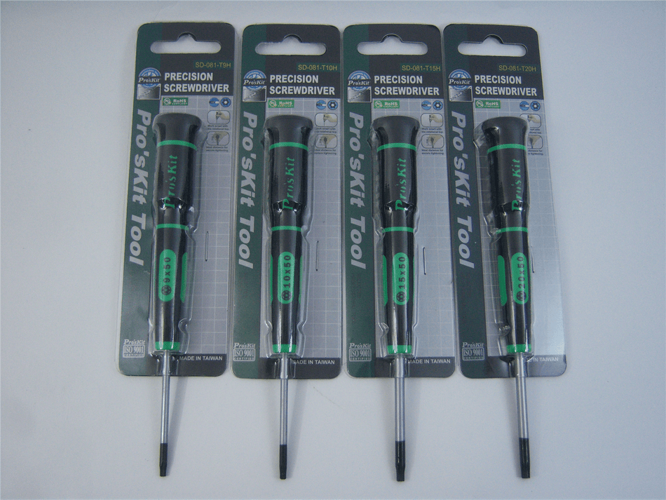 PRO'SKIT SD-081-T20H Precision Screwdriver For StarType W/ Temper Proof T20H PRO'SKIT