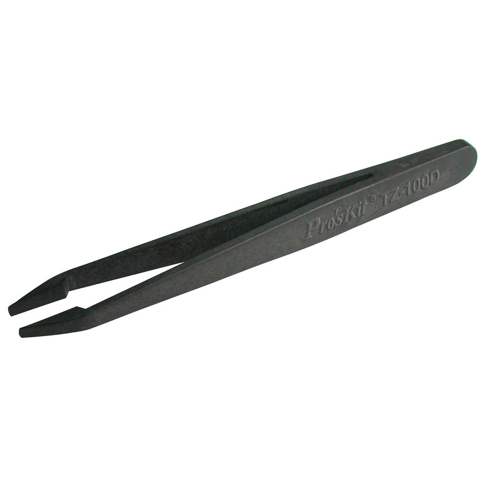 PRO'SKIT TZ-100D Conductive Tweezer (Flat Tips) 115mm