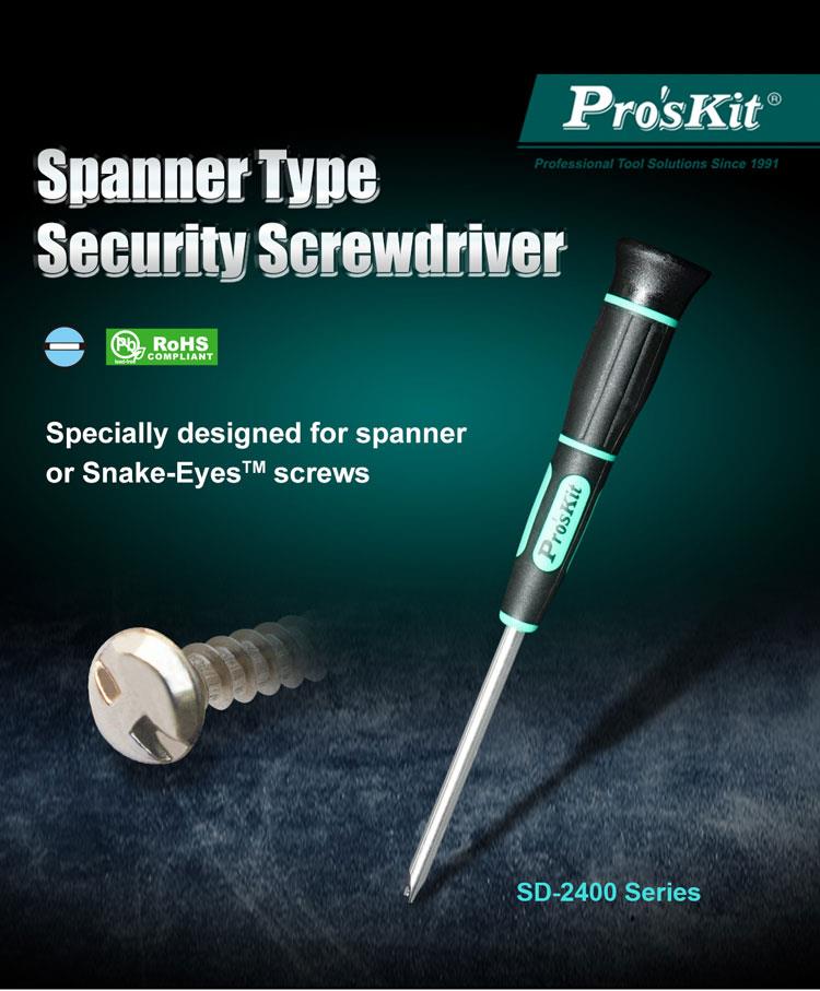 SD-2400-S4 Spanner Type SecurityScrewdriver S4