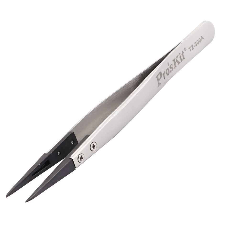 PRO'SKIT TZ-300A Static Dissipative Soft Tip Tweezer (Fine Tips) 130mm