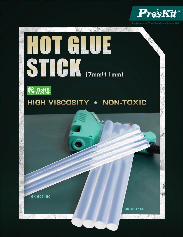 PRO'SKIT GK-607160 7mm Hot Glue Stick 10pack PRO'SKIT
