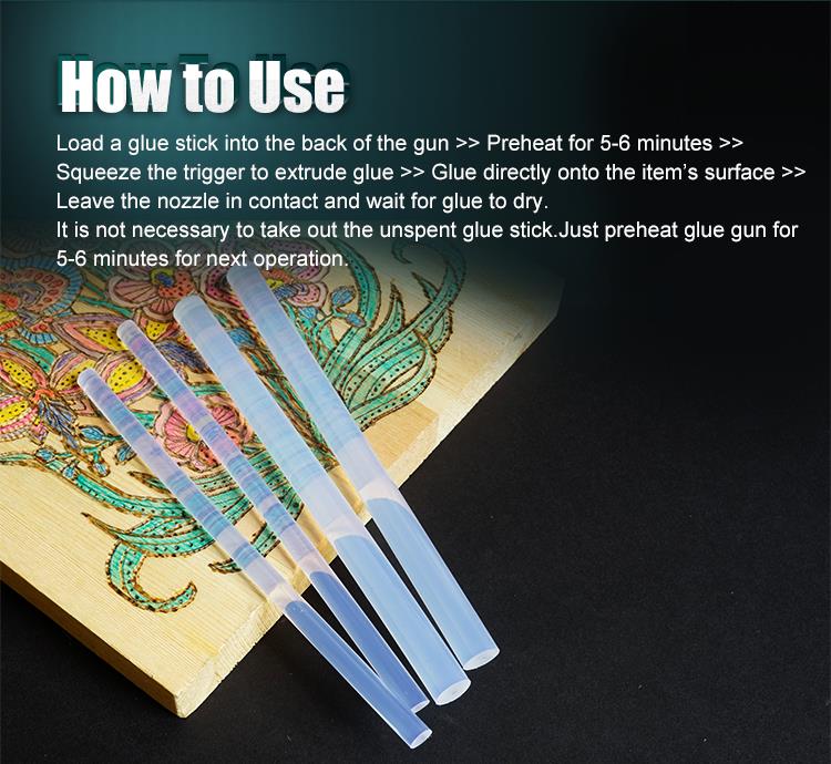 PRO'SKIT GK-607160 7mm Hot Glue Stick 10pack PRO'SKIT