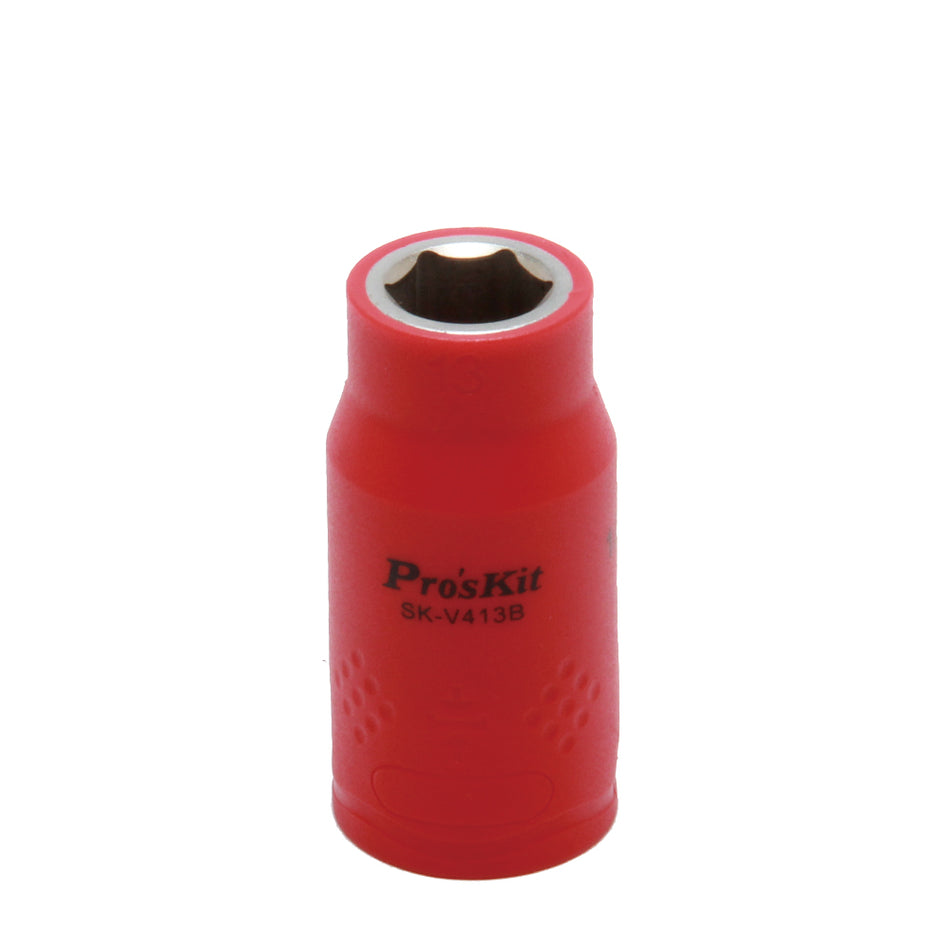 PRO'SKIT SK-V413B VDE 1000V Insulated 1/2" Drive Socket 13mm