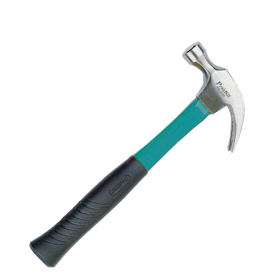 PRO'SKIT PD-2606 Heavy Duty Curved-Claw Hammer W/Fiberglass Handle