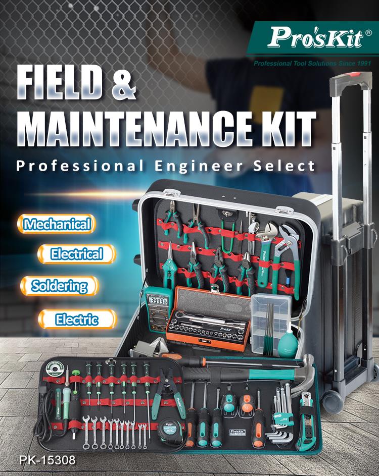 PRO'SKIT PK-15308BM Field And Maintenance Kit (220V, Metric)