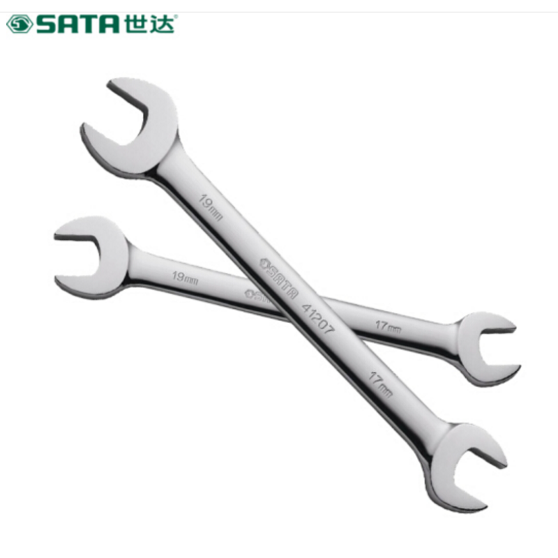 SATA 24 x 27 mm Full Polish Open End Wrench 41212