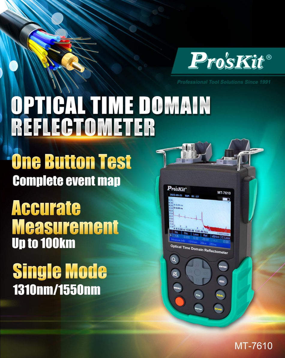 PRO'SKIT MT-7610F Optical Time Domain Reflectometer